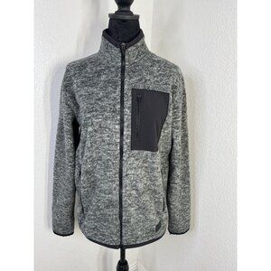 Abercrombie & Fitch Mens XS Gray Fleece Jacket Polyester Zip-Up